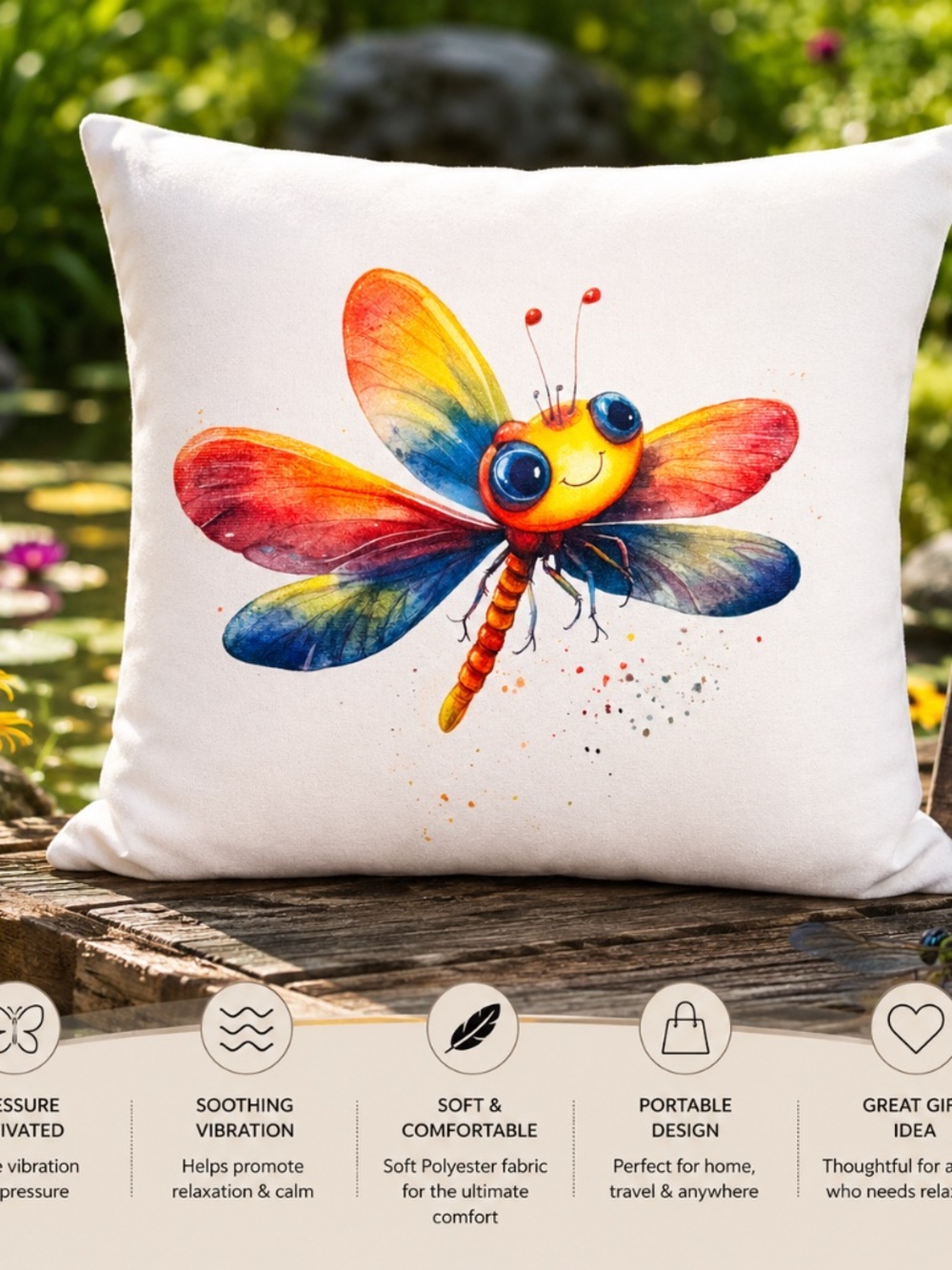 Dragonfly Pressure Activated Massage Pillow